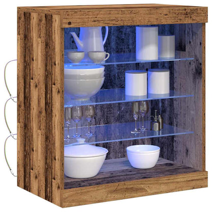 Madia LED Legno vecchio 60,5 x 37 x 67 cm Legno multistrato