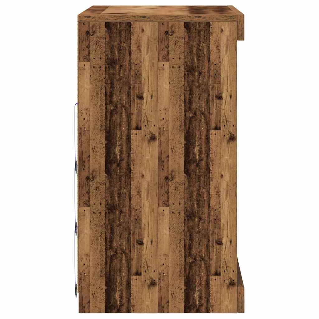 Madia LED Legno vecchio 60,5 x 37 x 67 cm Legno multistrato | homemem39