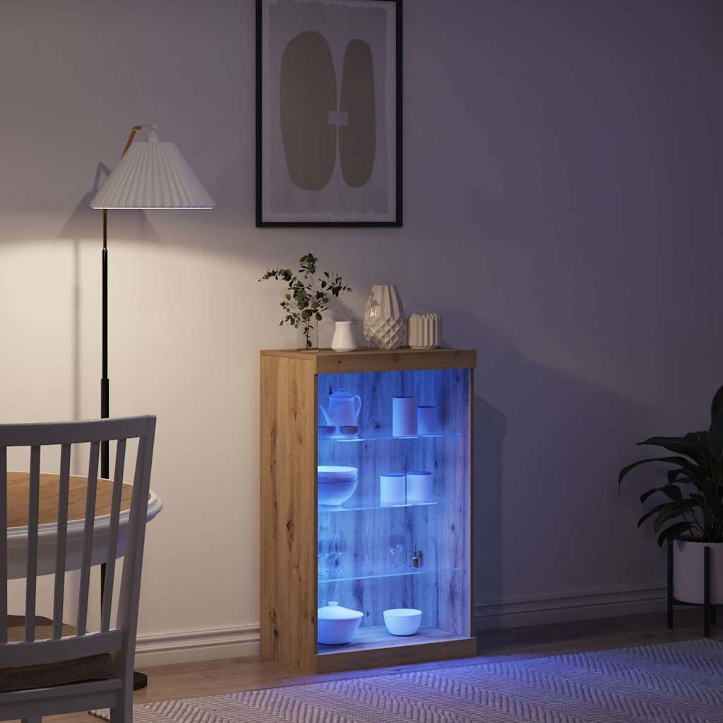 Madia LED Rovere artigianale 60,5 x 37 x 100 cm | homemem39