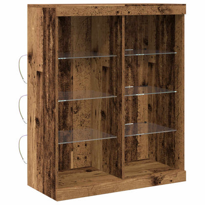 Madia LED Legno antico 81 x 37 x 100 cm Legno ingegnerizzato