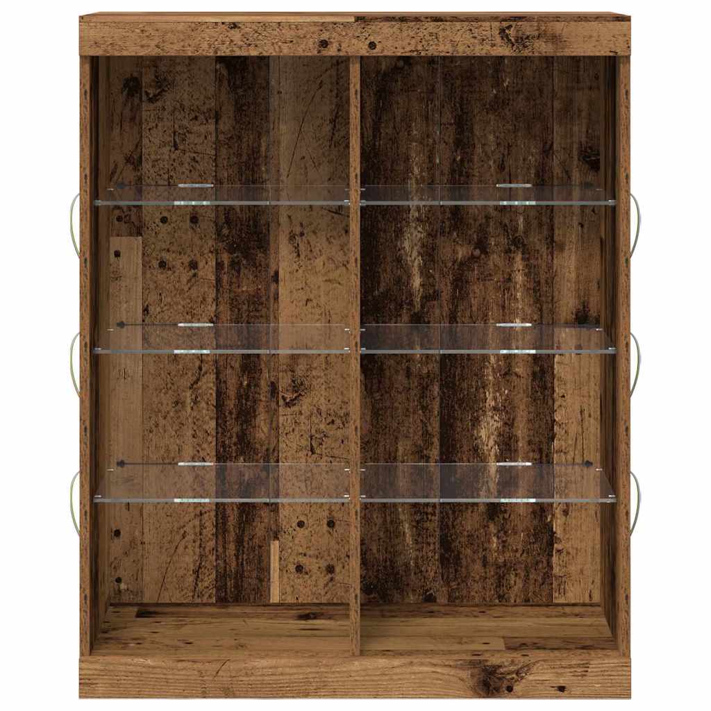 Madia LED Legno antico 81 x 37 x 100 cm Legno ingegnerizzato | homemem39