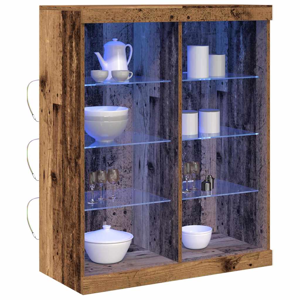 Madia LED Legno antico 81 x 37 x 100 cm Legno ingegnerizzato