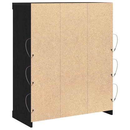 Madia LED Rovere Nero 41 x 37 x 100 cm Legno multistrato