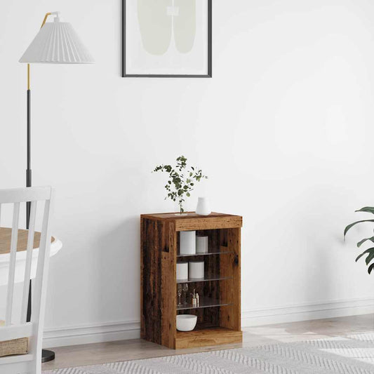 Madia LED Legno vecchio 41 x 37 x 67 cm Legno multistrato