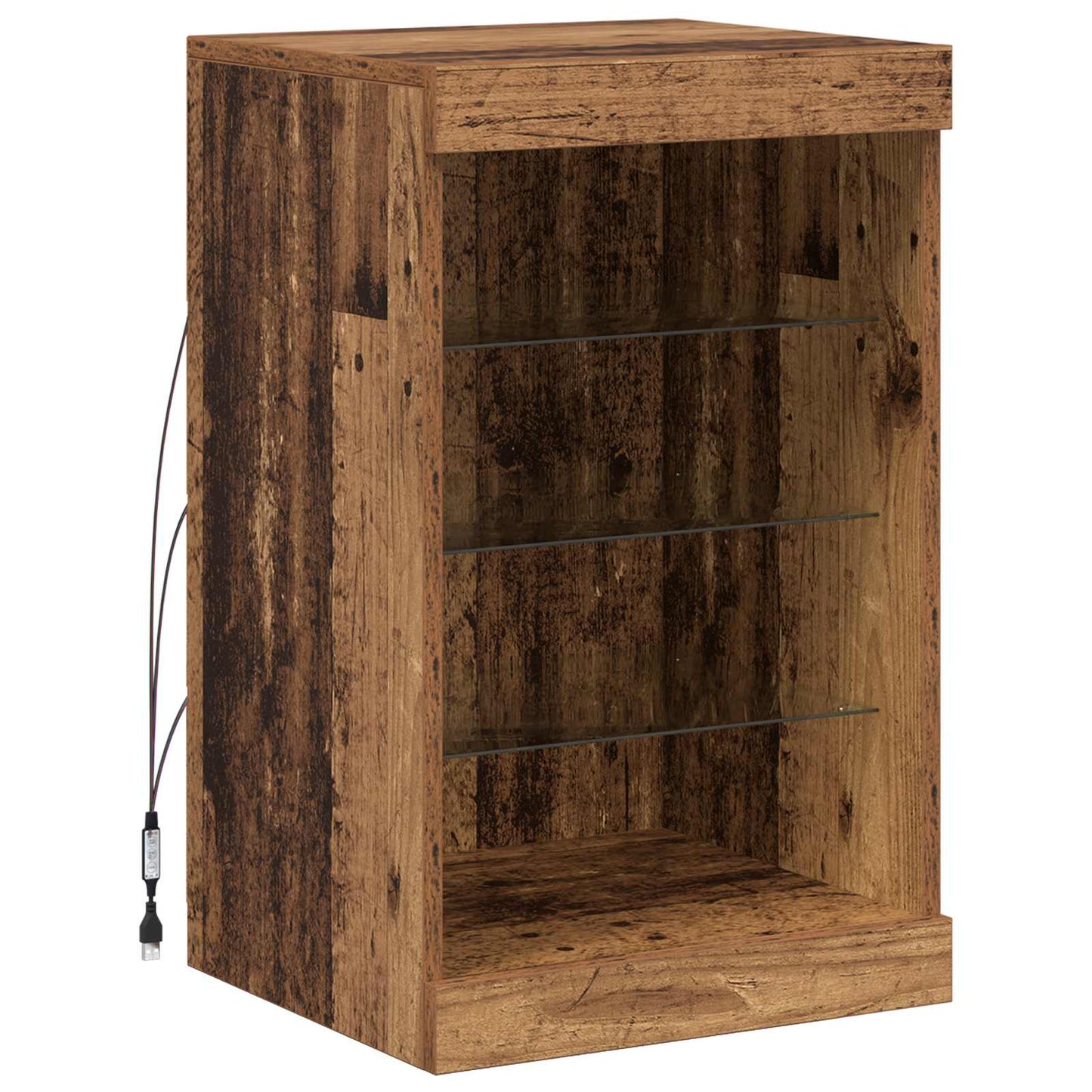 Madia LED Legno vecchio 41 x 37 x 67 cm Legno multistrato