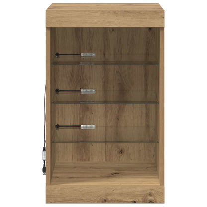 Madia LED Rovere artigianale 41 x 37 x 67 cm Legno multistrato | homemem39