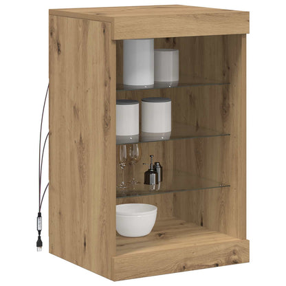 Madia LED Rovere artigianale 41 x 37 x 67 cm Legno multistrato | homemem39