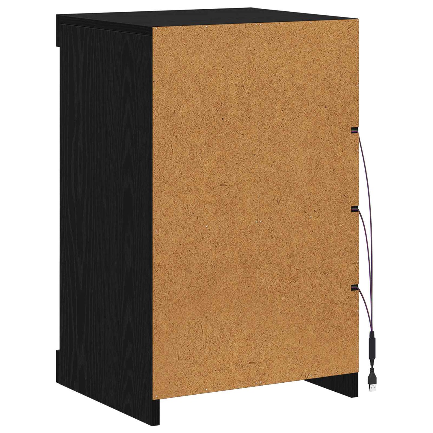 Madia LED Rovere Nero 41 x 37 x 67 cm Legno multistrato | homemem39