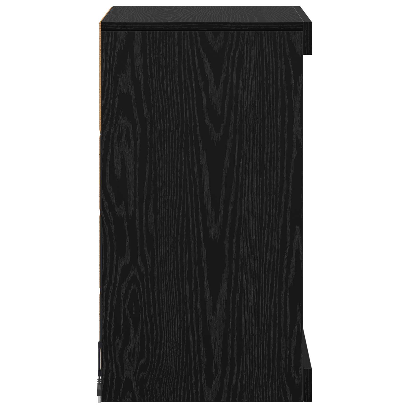 Madia LED Rovere Nero 41 x 37 x 67 cm Legno multistrato | homemem39