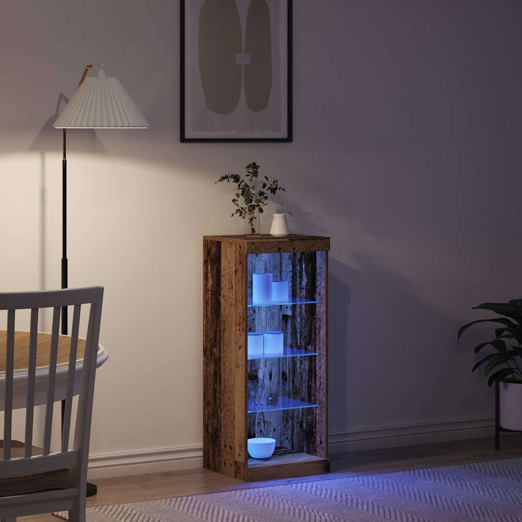 Madia LED Legno vecchio 41 x 37 x 100 cm Legno multistrato