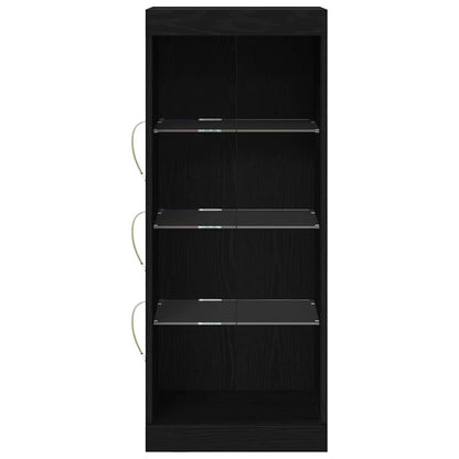Madia LED Rovere Nero 41 x 37 x 100 cm Legno multistrato