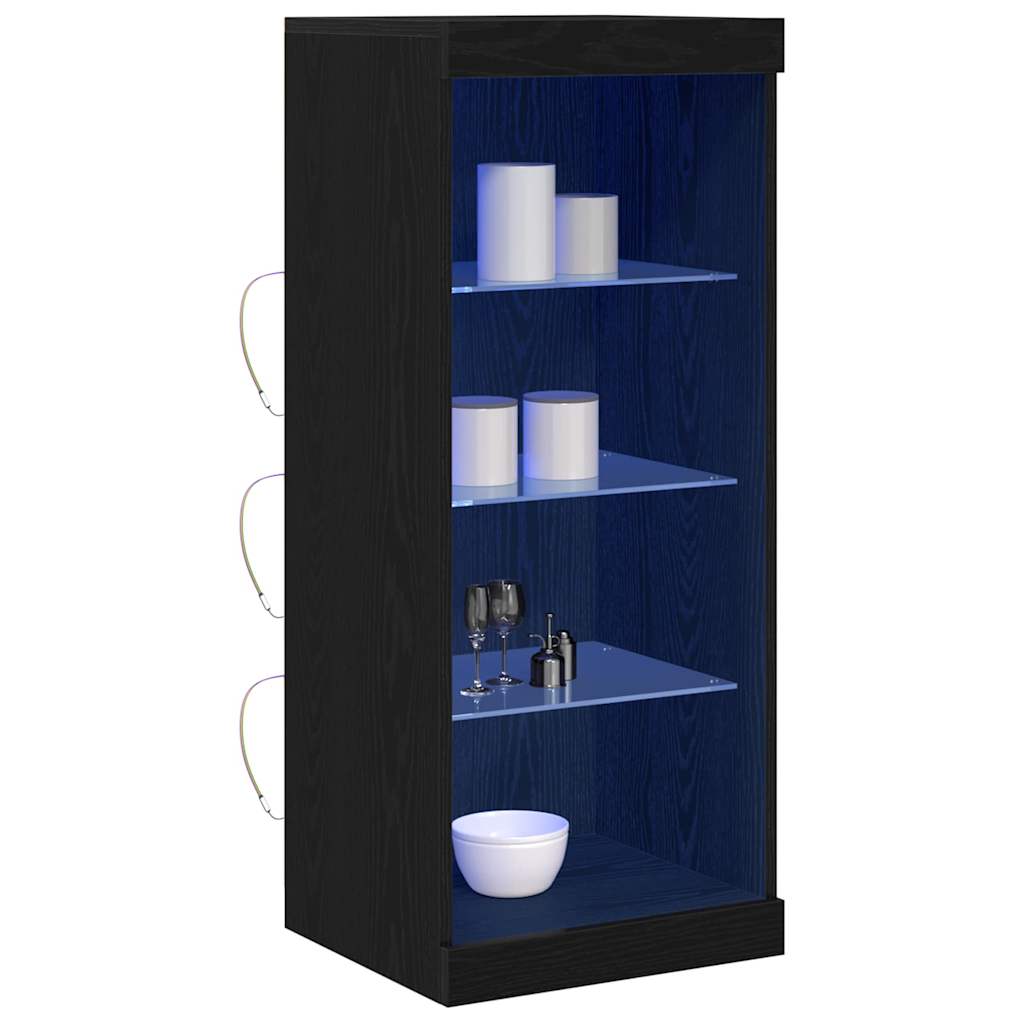 Madia LED Rovere Nero 41 x 37 x 100 cm Legno multistrato