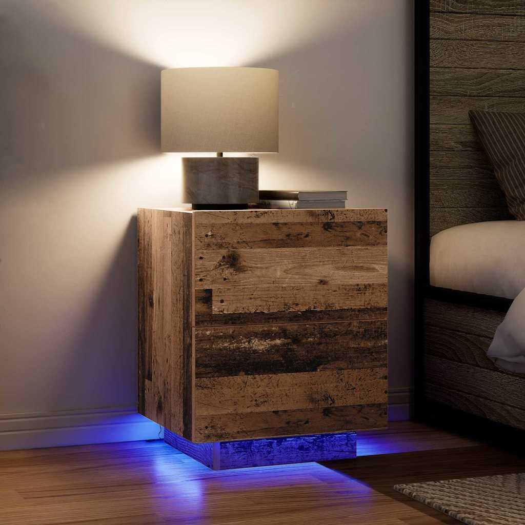 Armadio da Notte con cassetto Legno vecchio 45 x 40 x 55 cm | homemem39