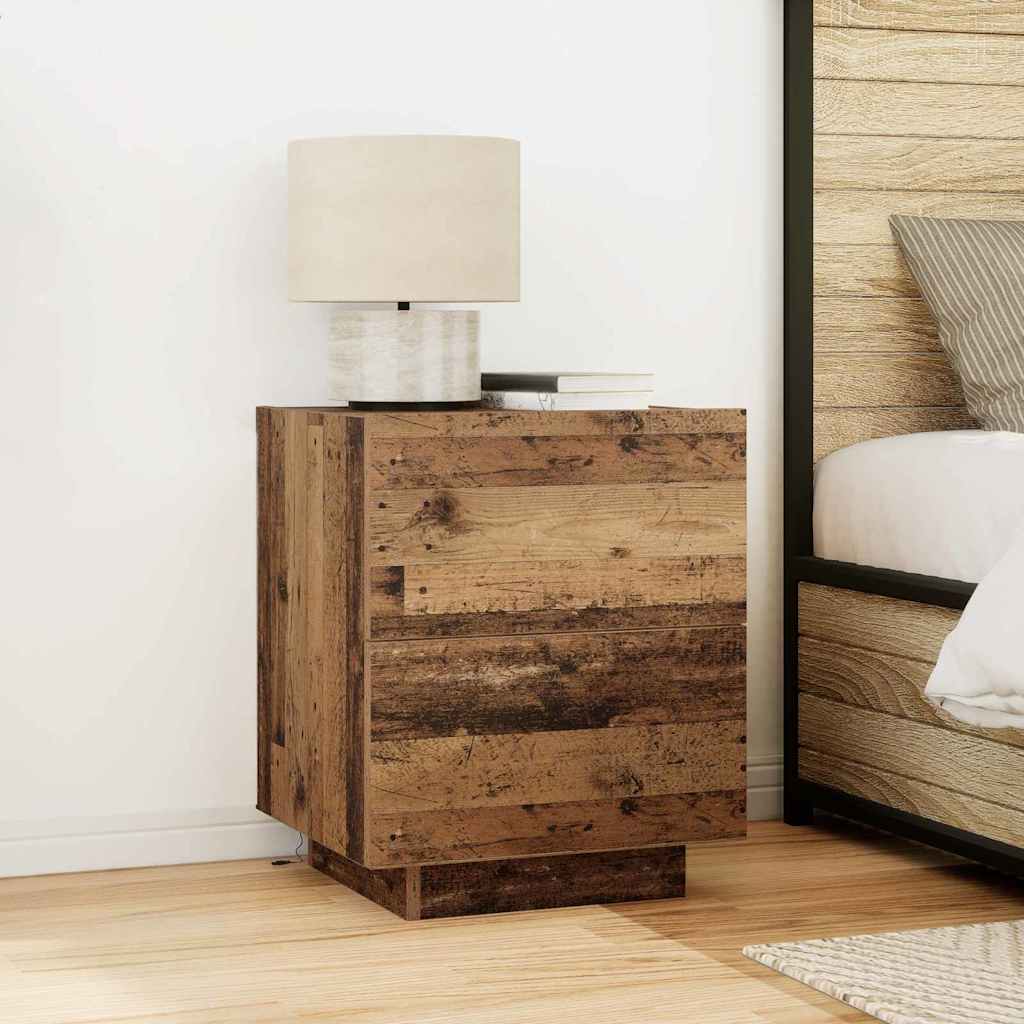 Armadio da Notte con cassetto Legno vecchio 45 x 40 x 55 cm | homemem39