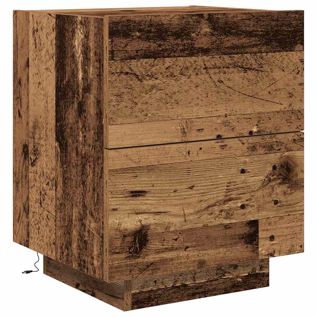 Armadio da Notte con cassetto Legno vecchio 45 x 40 x 55 cm | homemem39