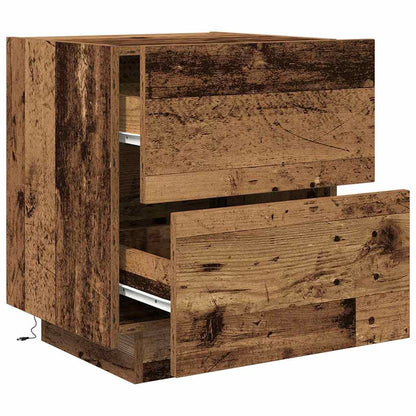Armadio da Notte con cassetto Legno vecchio 45 x 40 x 55 cm