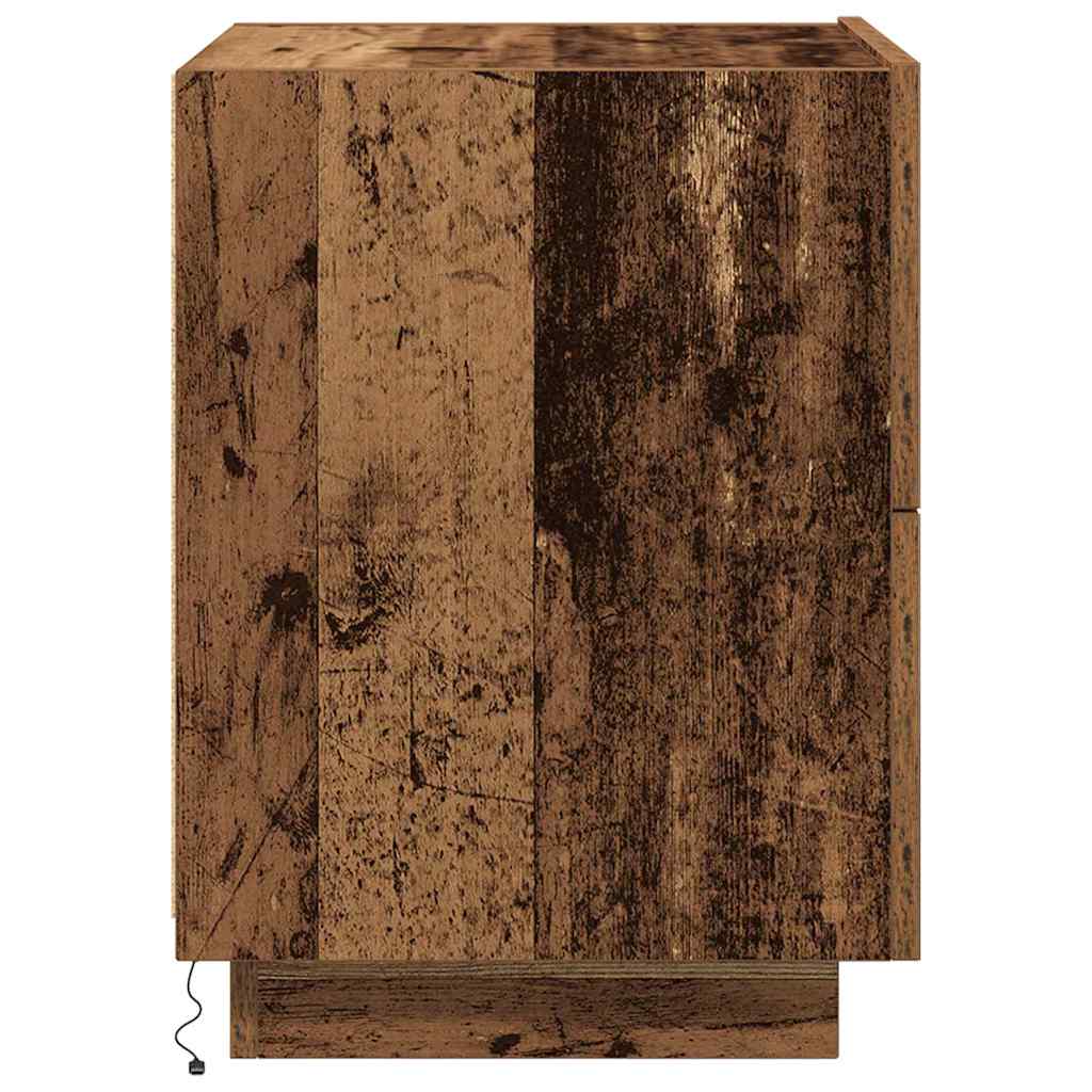 Armadio da Notte 2 pcs Legno vecchio 45 x 40 x 55 cm | homemem39