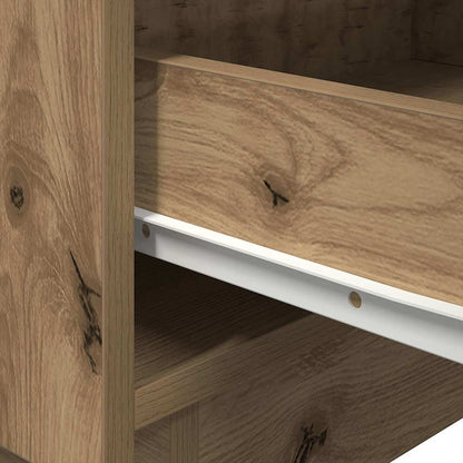 Armadio da Notte 2 pcs Rovere artigianale 45 x 40 x 55 cm