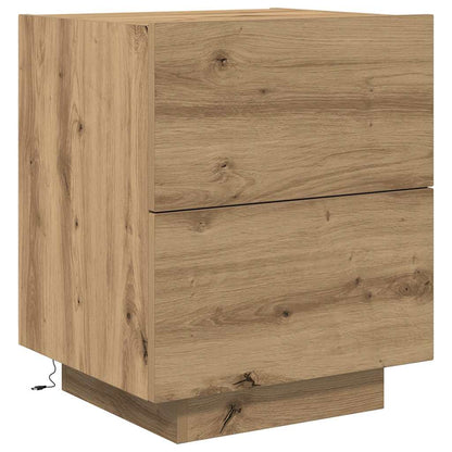 Armadio da Notte 2 pcs Rovere artigianale 45 x 40 x 55 cm | homemem39