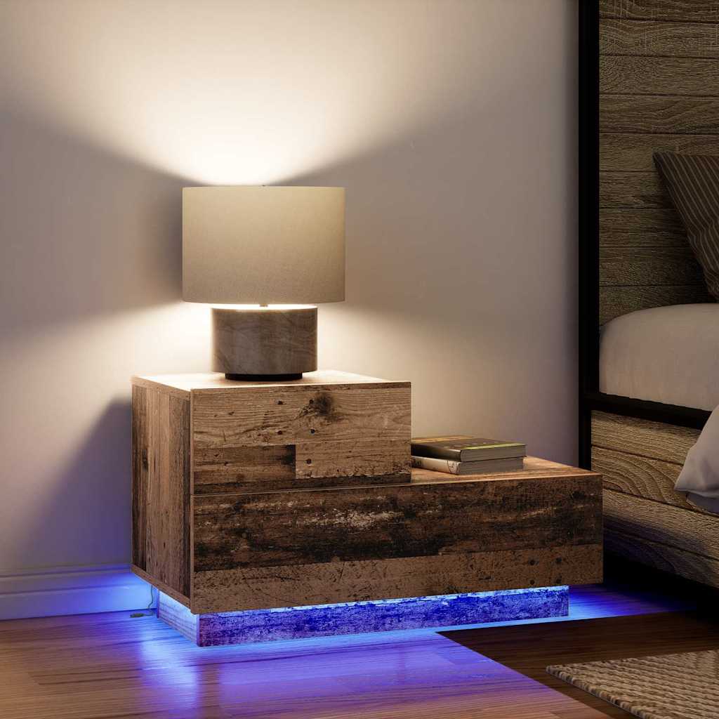 Armadio da Notte con cassetto Legno vecchio 70 x 36 x 40,5 cm | homemem39