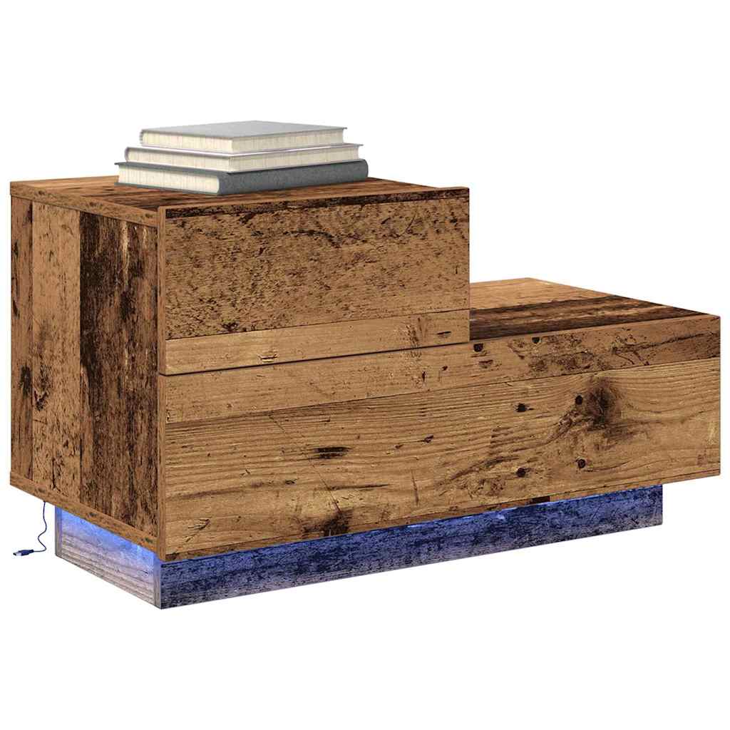 Armadio da Notte con cassetto Legno vecchio 70 x 36 x 40,5 cm | homemem39