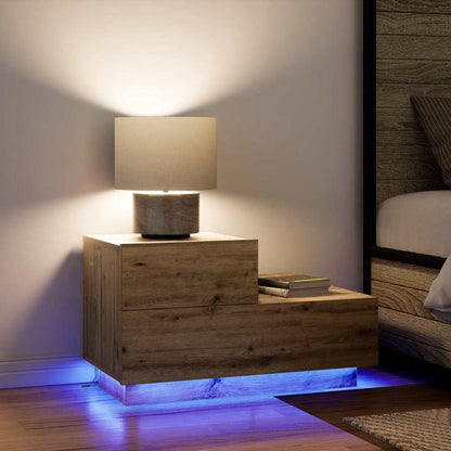Armadio da Notte Rovere artigianale 70 x 36 x 40,5 cm | homemem39