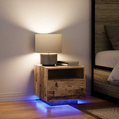 Armadio da Notte con cassetto Legno vecchio 40 x 39 x 37 cm | homemem39