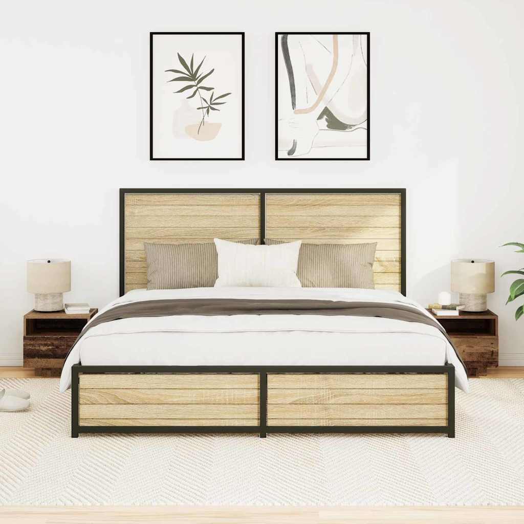 Armadio da Notte 2 pcs Legno vecchio 40 x 39 x 37 cm | homemem39