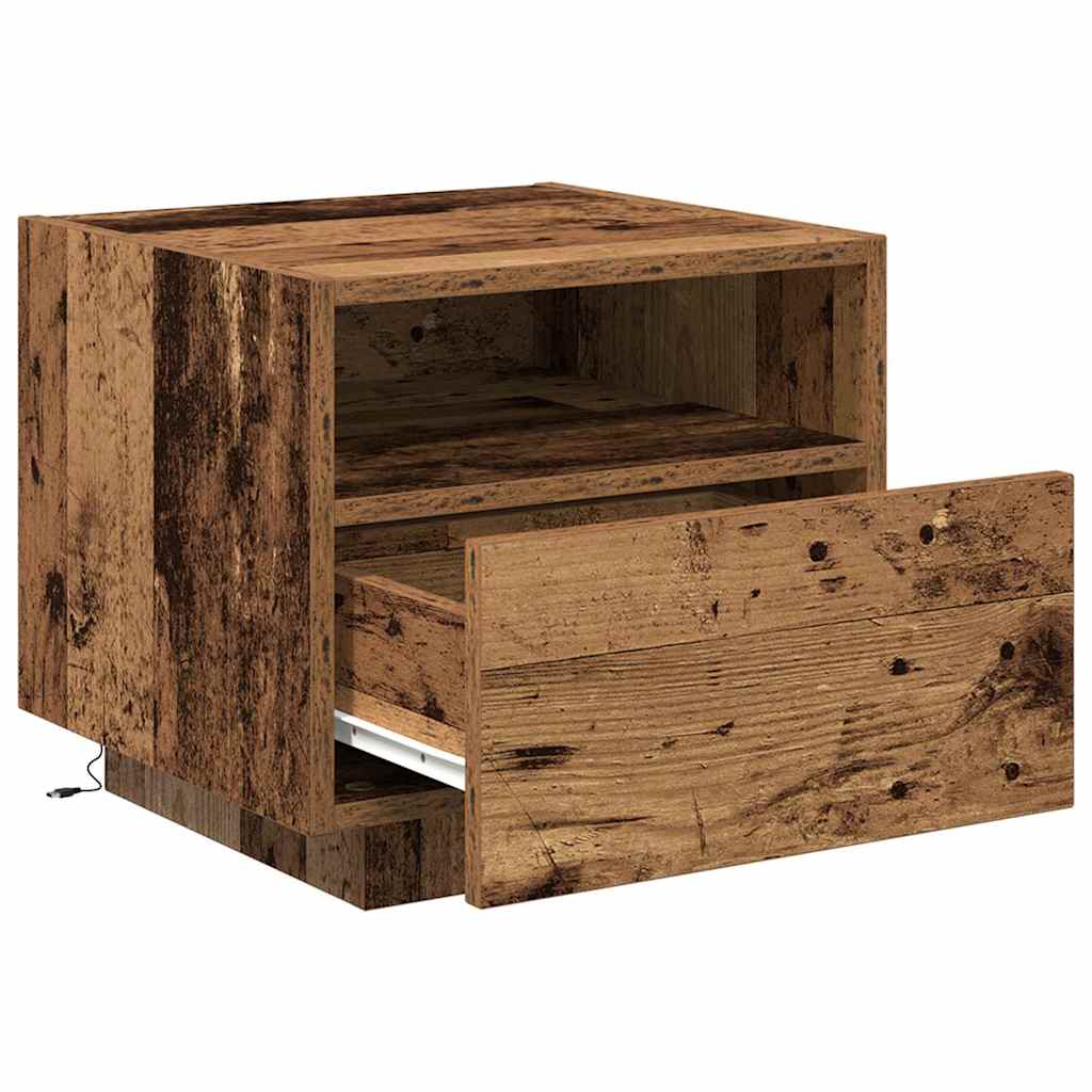 Armadio da Notte 2 pcs Legno vecchio 40 x 39 x 37 cm | homemem39