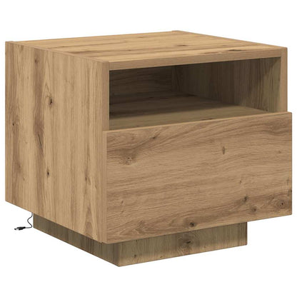 Armadio da Notte 2 pcs Rovere artigianale 40 x 39 x 37 cm