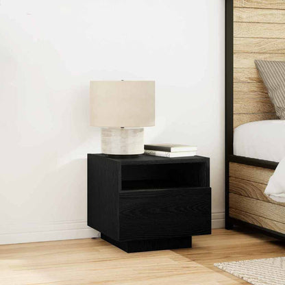 Armadio da Notte Rovere Nero 40 x 39 x 37 cm Legno multistrato | homemem39