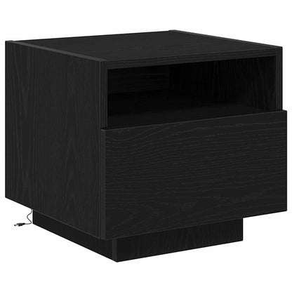Armadio da Notte Rovere Nero 40 x 39 x 37 cm Legno multistrato