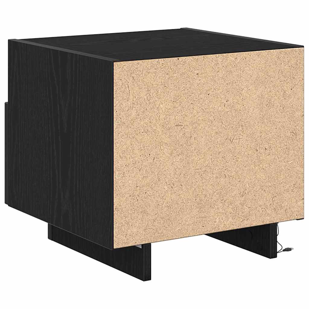 Armadio da Notte Rovere Nero 40 x 39 x 37 cm Legno multistrato | homemem39