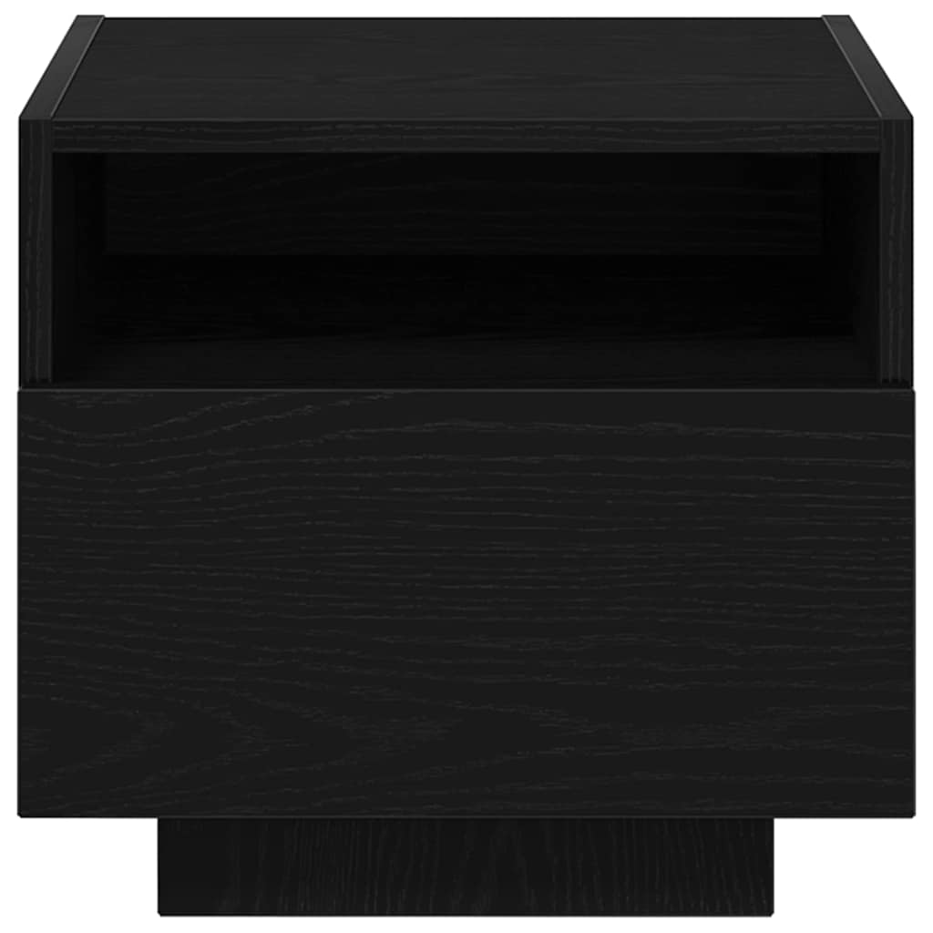 Armadio da Notte Rovere Nero 40 x 39 x 37 cm Legno multistrato | homemem39