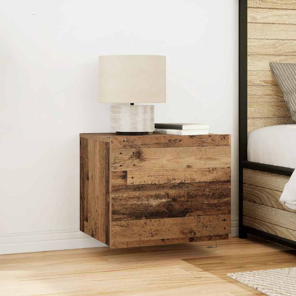 Armadio da Notte con cassetto Legno vecchio 50 x 39 x 41 cm