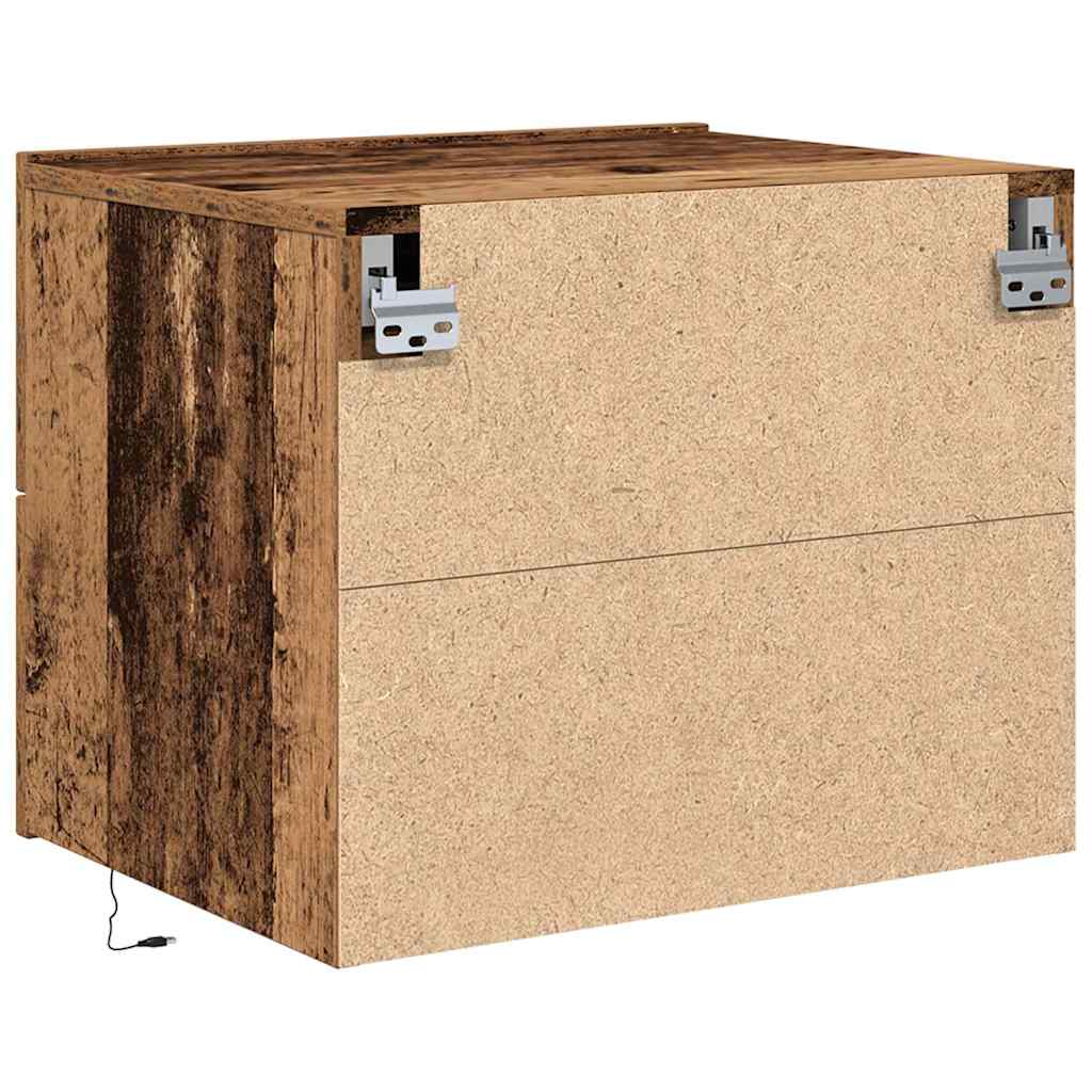 Armadio da Notte con cassetto Legno vecchio 50 x 39 x 41 cm | homemem39