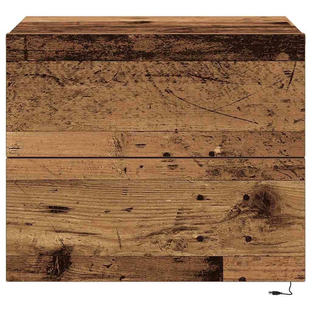 Armadio da Notte con cassetto Legno vecchio 50 x 39 x 41 cm | homemem39