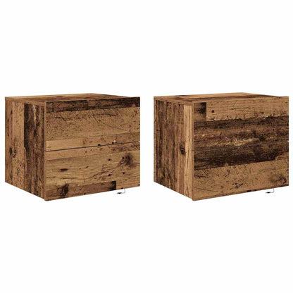 Armadio da Notte 2 pcs Legno vecchio 50 x 39 x 41 cm
