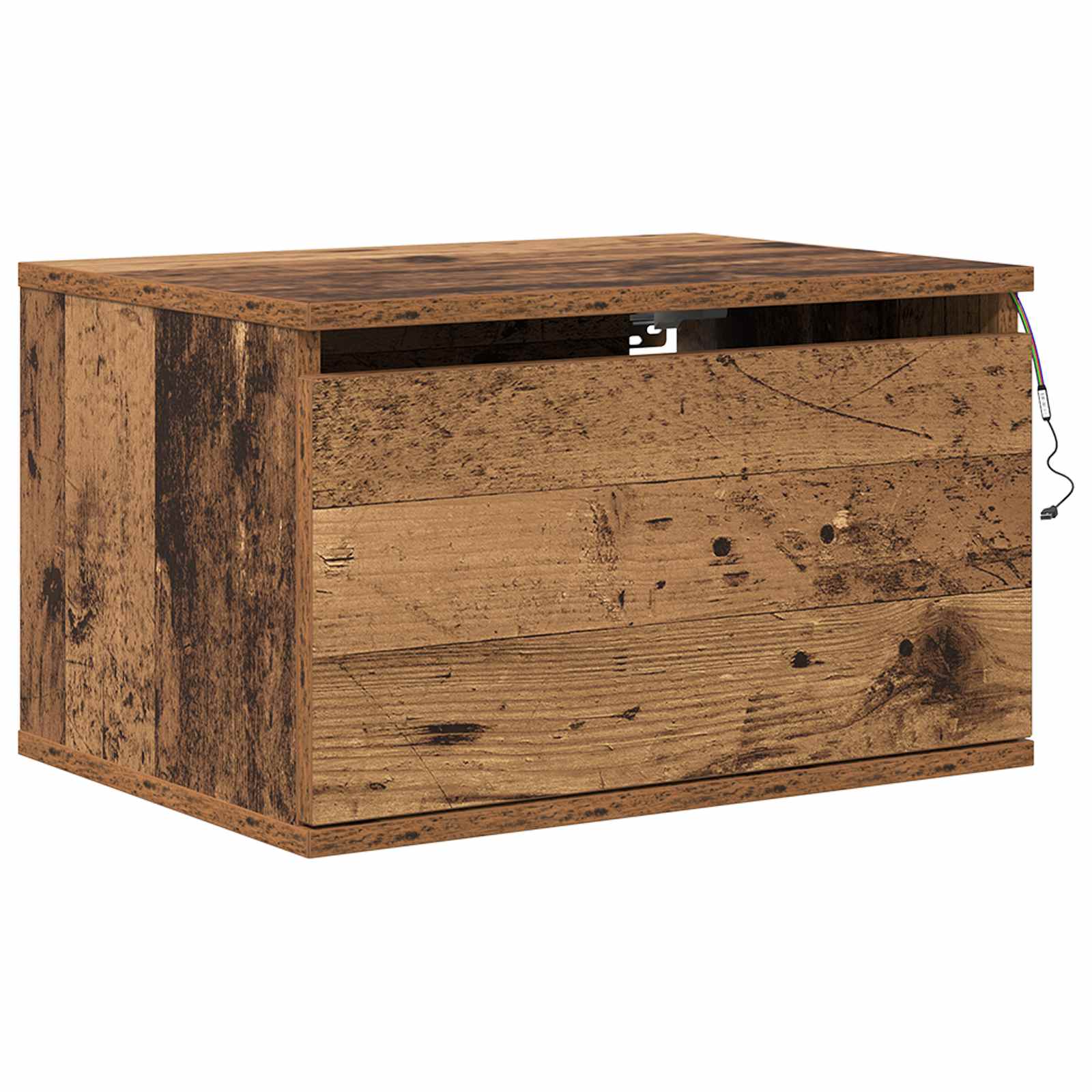 Mobiletto da comodino a parete Legno vecchio 50 x 36 x 30 cm | homemem39