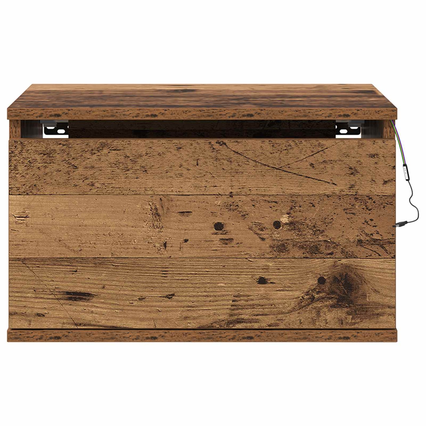 Mobiletto da comodino a parete Legno vecchio 50 x 36 x 30 cm | homemem39