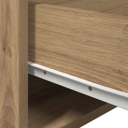 Mobiletto da comodino a parete con cassetto Rovere artigianale
