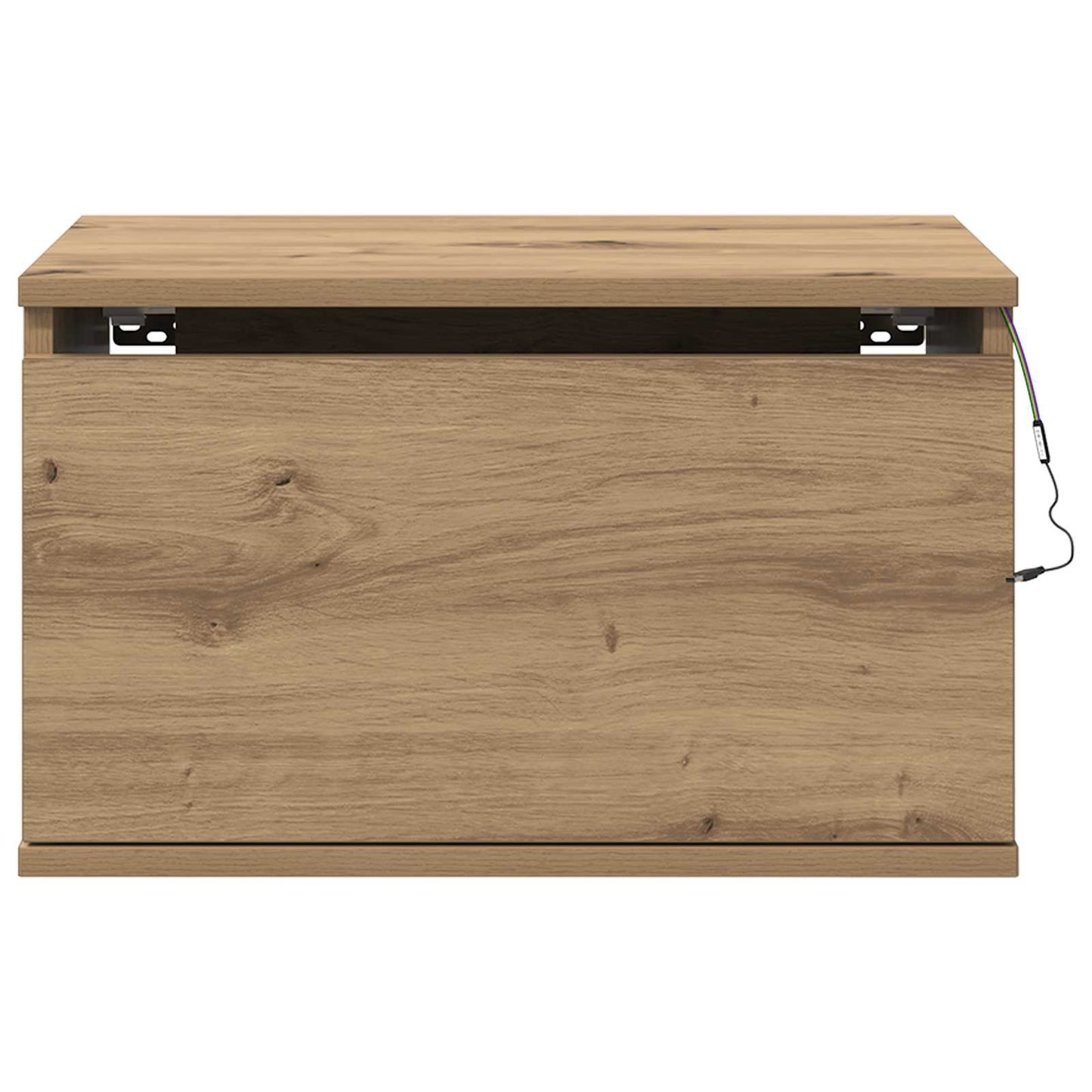 Mobiletto da comodino a parete con cassetto Rovere artigianale | homemem39