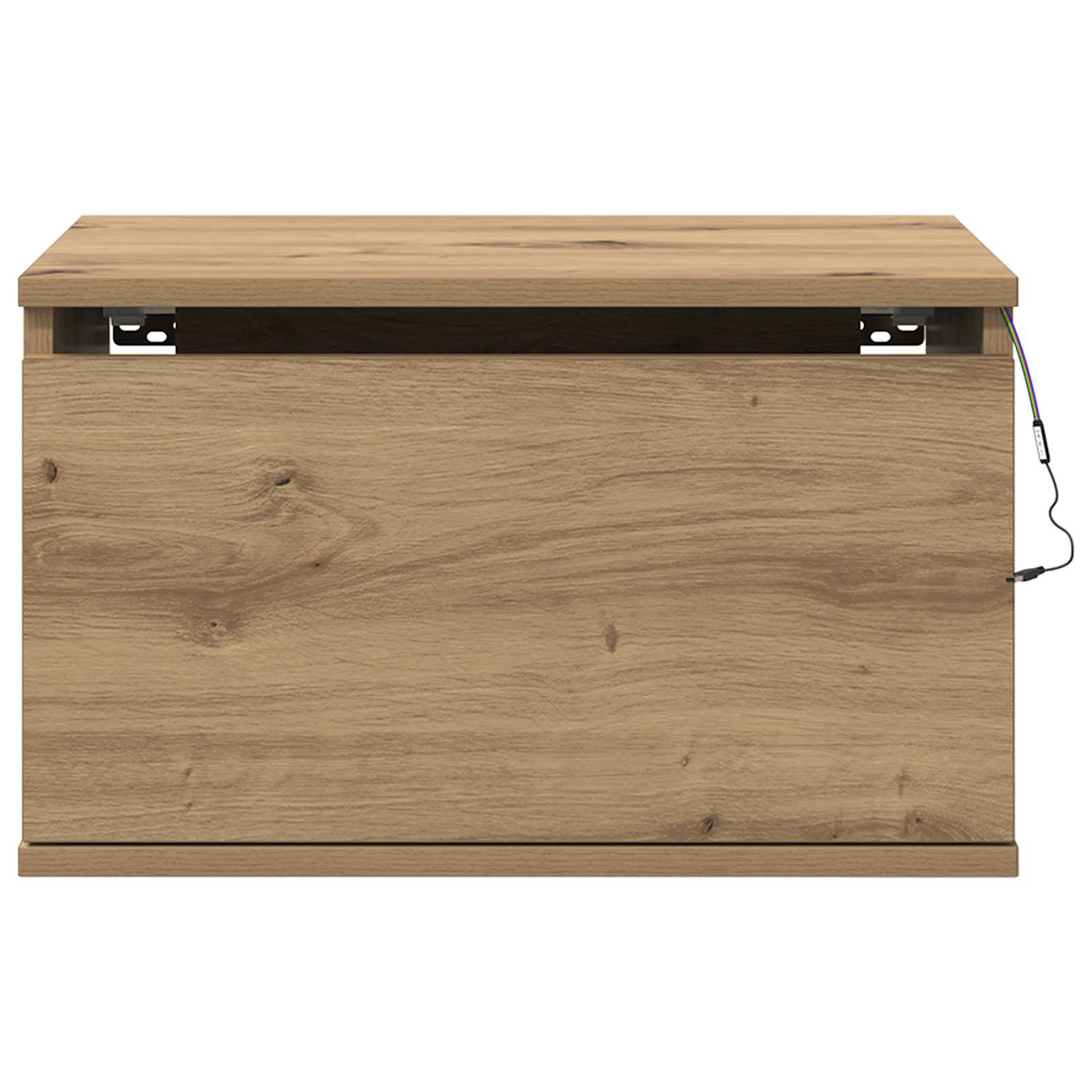 Mobiletto da comodino a parete con cassetto Rovere artigianale | homemem39