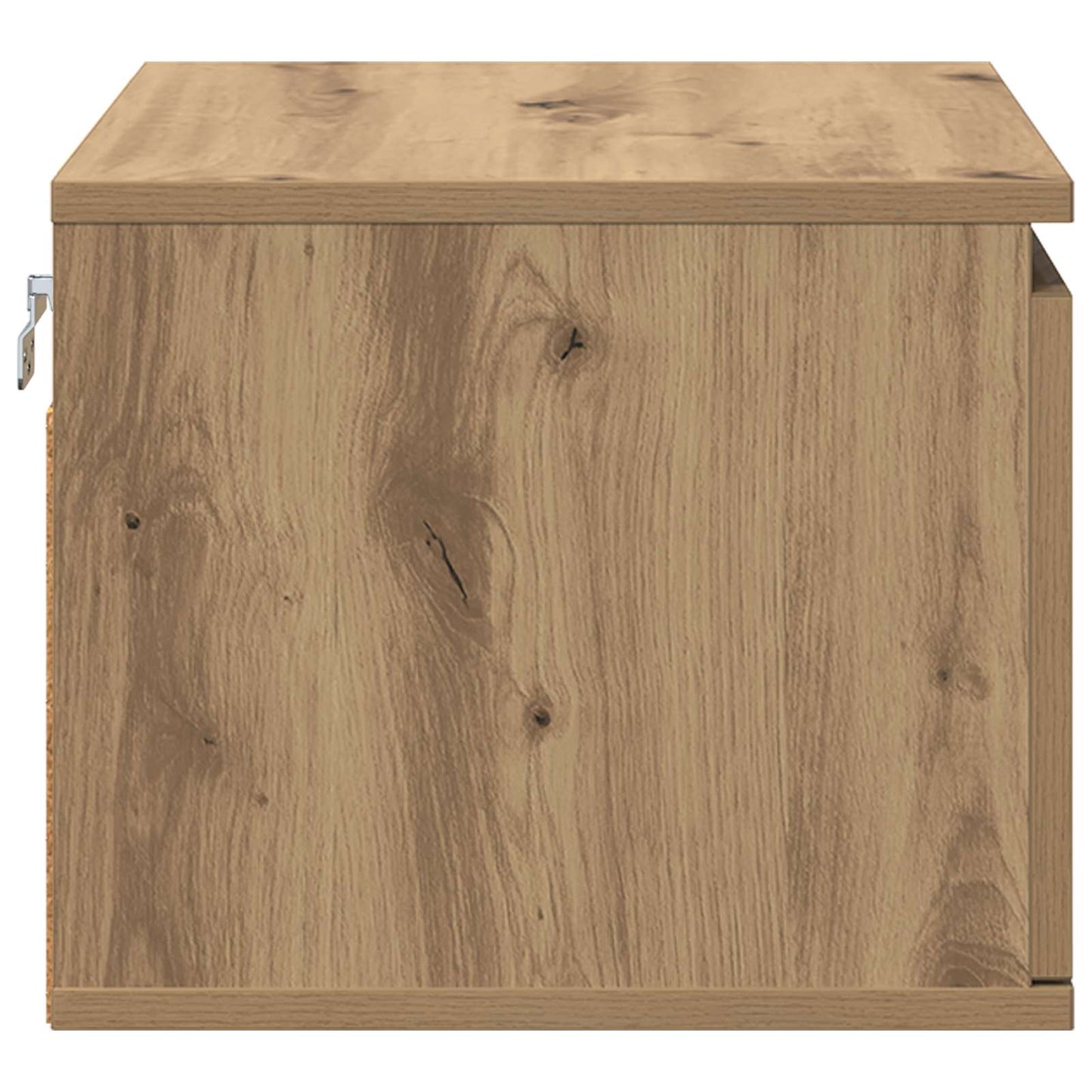 Mobiletto da comodino a parete con cassetto Rovere artigianale | homemem39