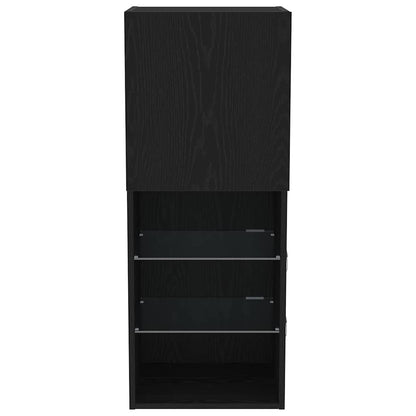 Set mobile TV Rovere Nero 40,5 x 30 x 102 cm Legno multistrato