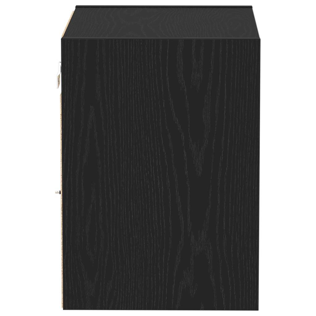 Mensola sospesa 2 pcs Nero 40 x 28,5 x 40 cm Legno multistrato