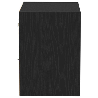 Mensola sospesa 2 pcs Nero 40 x 28,5 x 40 cm Legno multistrato