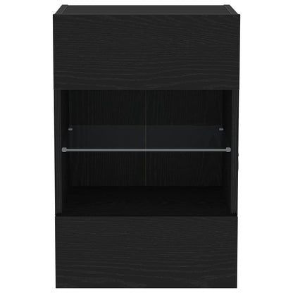 Set mobile TV 2 pcs Nero 40 x 30 x 60,5 cm Legno multistrato