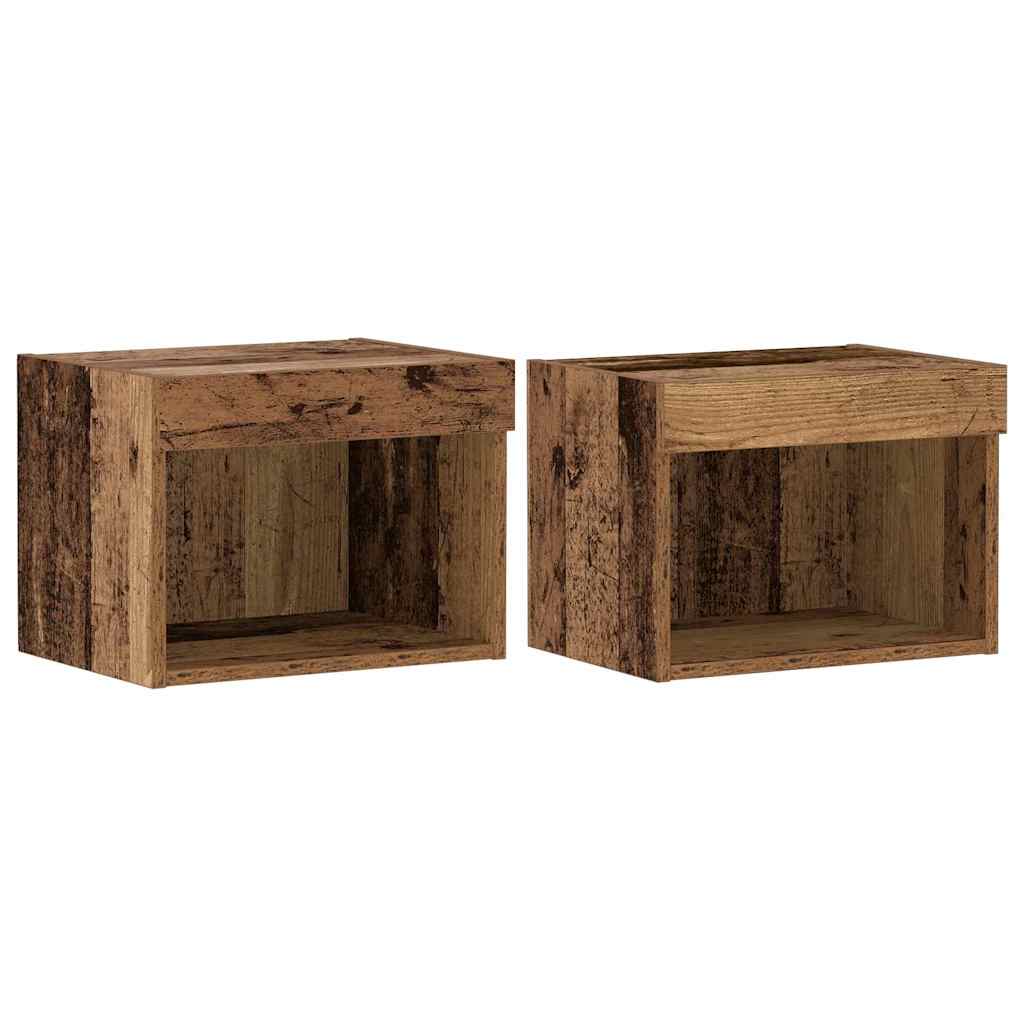Set mobile TV 2 pcs Legno vecchio 40 x 30 x 30 cm