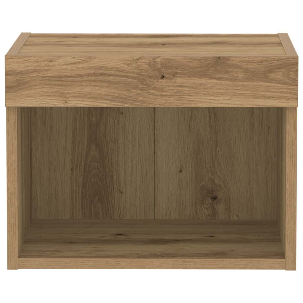Set mobile TV con led Rovere artigianale 40 x 30 x 30 cm